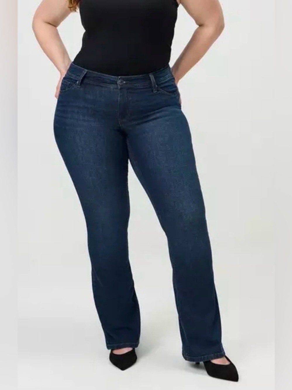 Torrid Luxe Slim boot Jean in dark blue